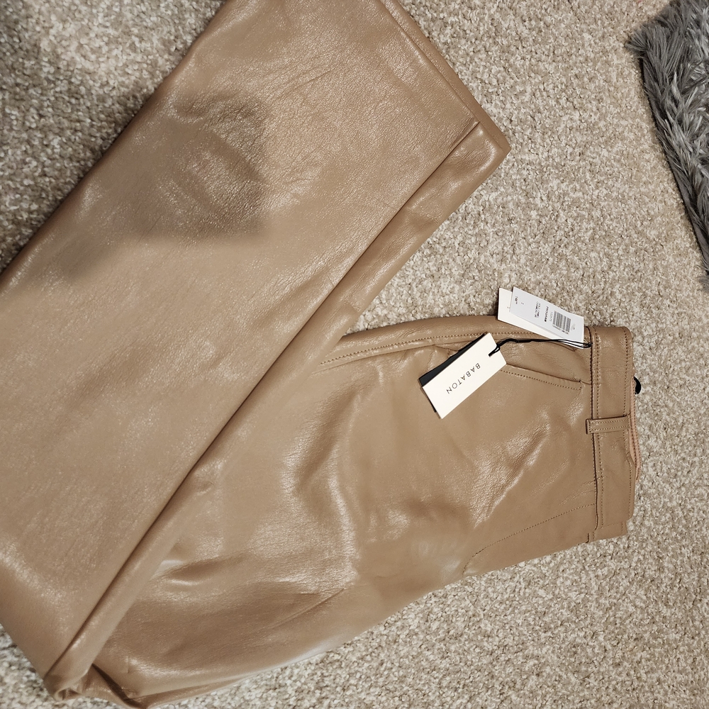 Aritzia Tan Boot Cut Pants